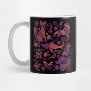 Geometric Animals Colorful Abstract Design Mug